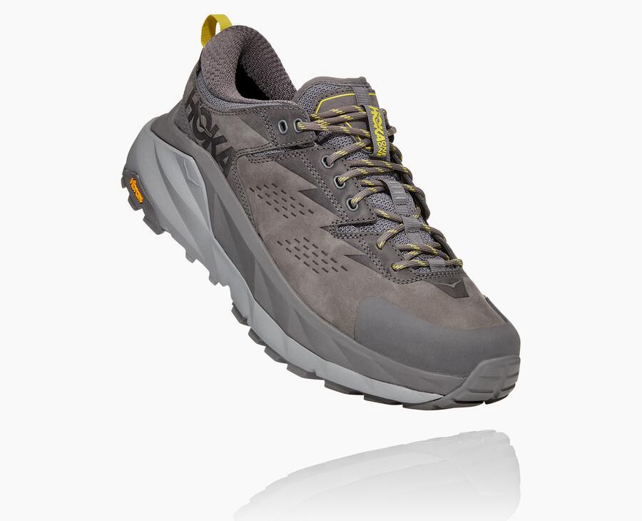 Hoka One One Kaha Low Gore-Tex - Men Trail Shoes - Grey,Australia BOM-274609